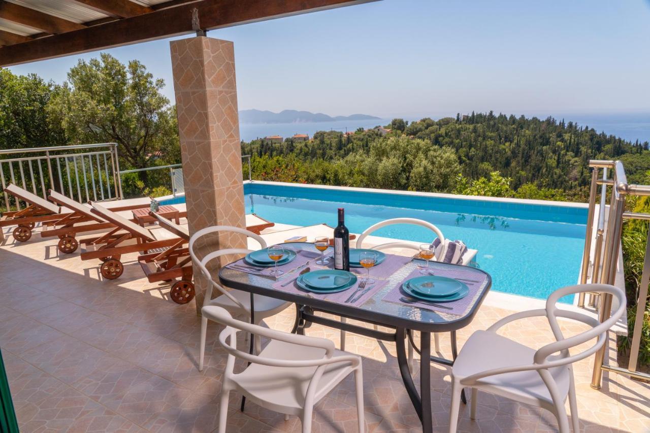 Stone Villa Eriphyle ,Private Witn Sunset View Фіскардо Екстер'єр фото