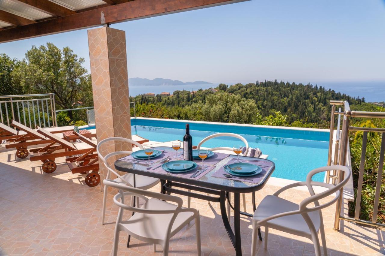 Stone Villa Eriphyle ,Private Witn Sunset View Фіскардо Екстер'єр фото