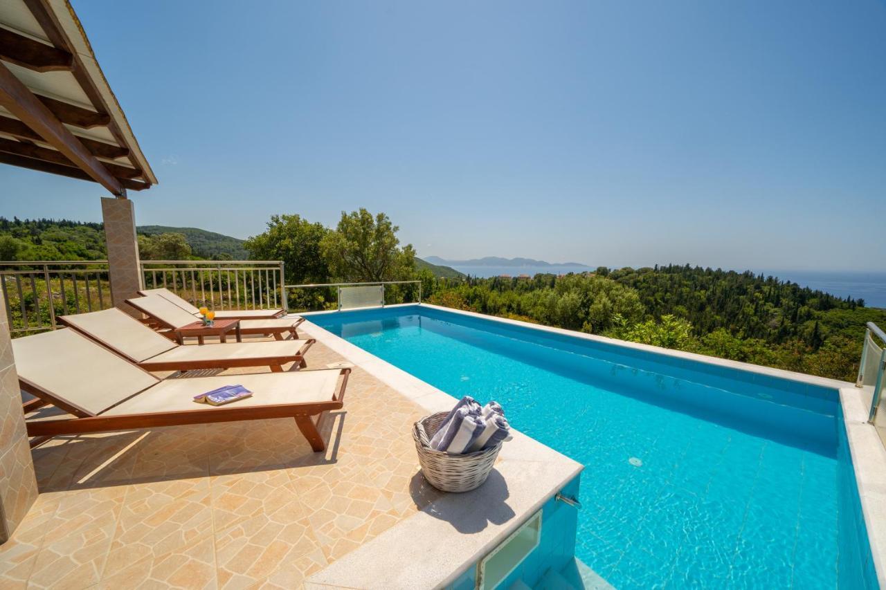 Stone Villa Eriphyle ,Private Witn Sunset View Фіскардо Екстер'єр фото