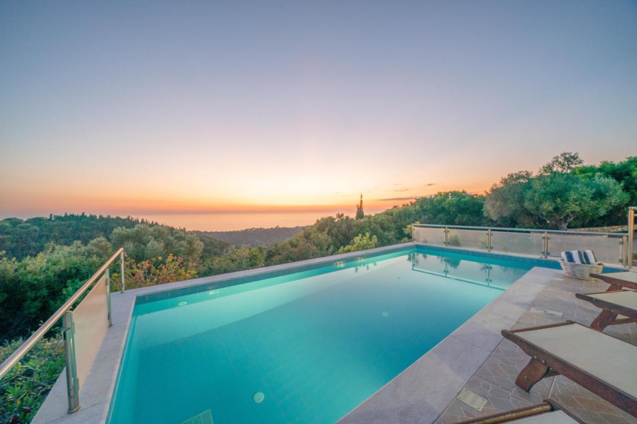 Stone Villa Eriphyle ,Private Witn Sunset View Фіскардо Екстер'єр фото