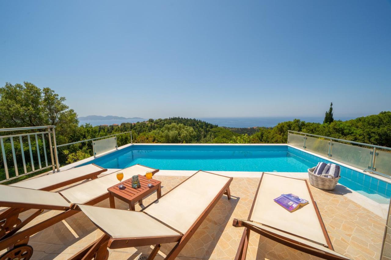 Stone Villa Eriphyle ,Private Witn Sunset View Фіскардо Екстер'єр фото